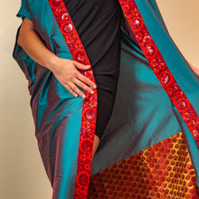 Load image into Gallery viewer, Fire &amp; Ice - Blue &amp; Red Kaftan
